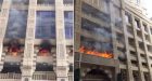 شاهد فيديو : حريق ضخم في أحد الفنادق الفخمة بمكة المكرمة