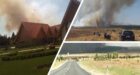 اندلاع حريق “مهول” بمحاذاة مطار إفران (فيديو)