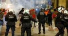 اعتقال نحو 60 شخصا في بروكسيل بعد مباراة المغرب والبرتغال