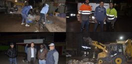 بالصور : تفاني عمال النظافة بزايو في خدمة المدينة في ليلة العيد